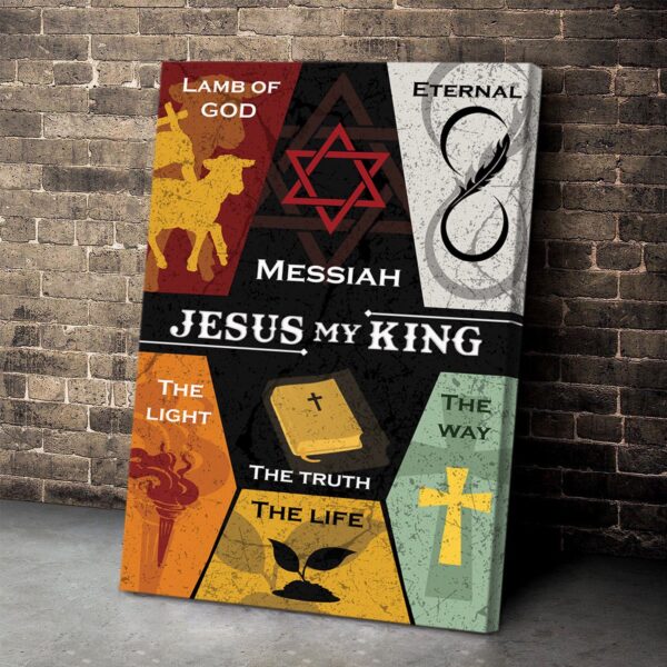 Lamb Of God Canvas – Jesus My King Jesus Gift