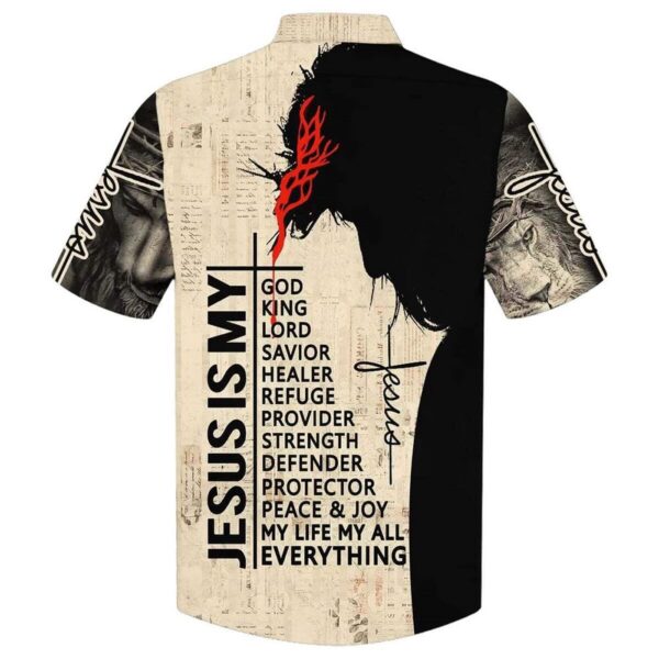 Lion And Jesus Christian Faith Cross Hawaiian Shirt for Men – Gift for Christian