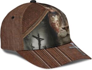 Lion Crucifixion Of Jesus Classic Baseball Cap Hat Trucker Classic Hats Gift 1