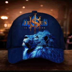 Lion Jesus Is My Savior Cap God Faith Religious Christian Hat  Gift