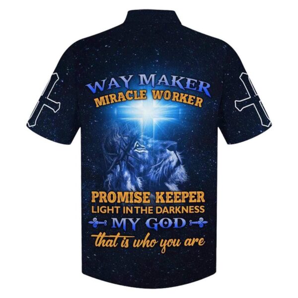 Men s Lion Jesus Hawaiian Shirt: Christian Faith Gift