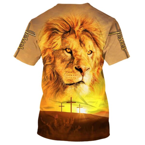 Lion of Judah 3D T-Shirt: He Is Risen Jesus All Over Print for Men and Women – Christian Faith Shirt