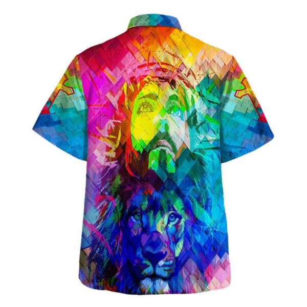 Lion of Judah Jesus Hawaiian Shirt for Men – Christian Gift