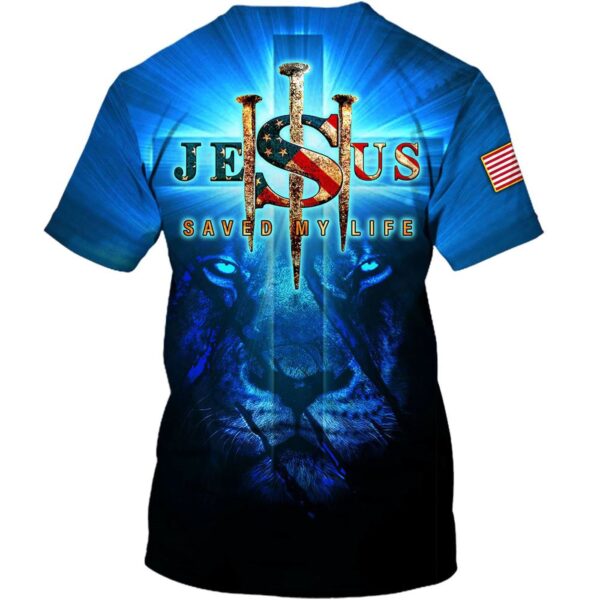 Lion of Judah Jesus Saved All Over Print 3D T-Shirt – Men & Women Christian Faith Shirt