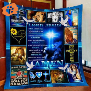 Lord Jesus Quilt Blanket