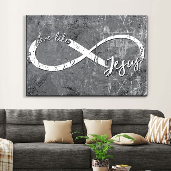 Love Like Jesus Christian Wall Art Canvas Print