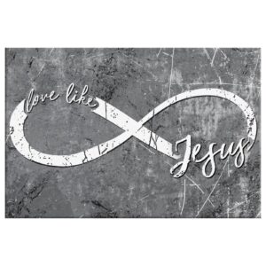 Love Like Jesus Christian Wall Art Canvas Print 3