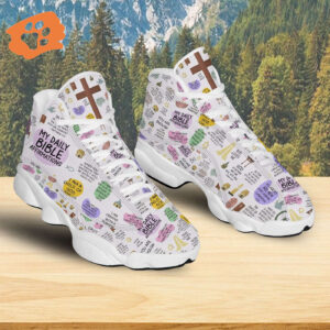 My Daily Bible Affirmations Basketball Shoes, Jesus Christian Affirmations Running Shoes, Bible Verse Footwear Unisex