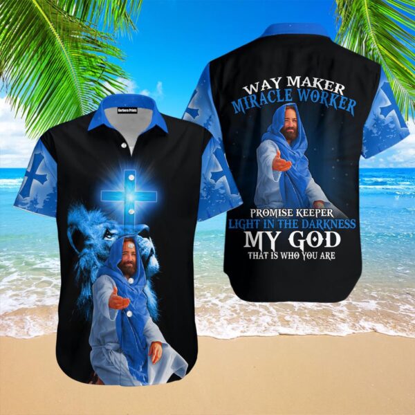 Stylish Aloha Hawaiian Shirts for Men & Women My God Jesus WT7433