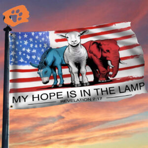 My Hope Is In The Lamb Flag Bible Christian Flag Gifts For Jesus Lovers