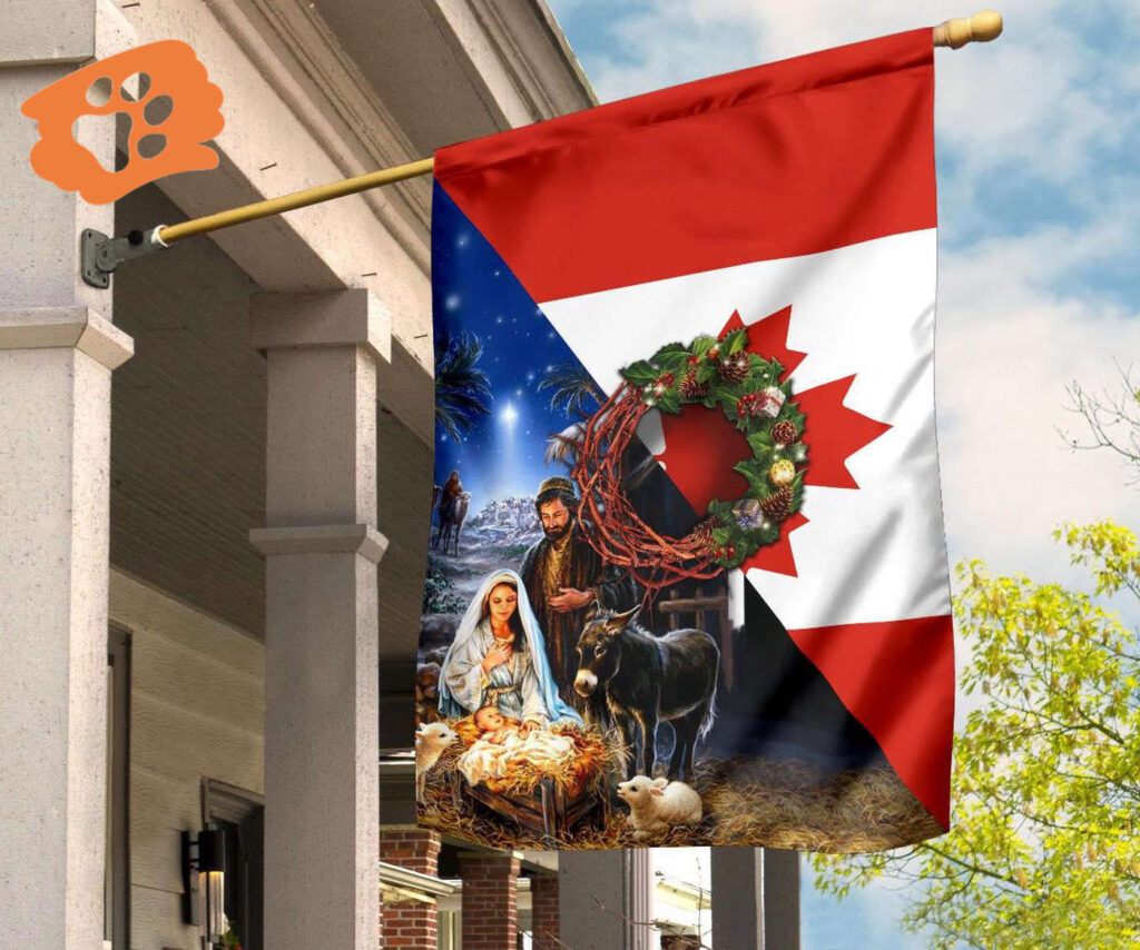 Nativity Of Jesus Canadian Flag Jesus Born Patriotic Christmas Yard Outdoor Decorating Ideas Nativity Of Jesus Canadian Flag Jesus Born Patriotic Christmas Yard Outdoor Decorating Ideas