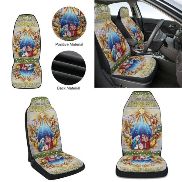 Nativity of Jesus Christmas Car Seat Cover – Holy Night Car Decor Gift