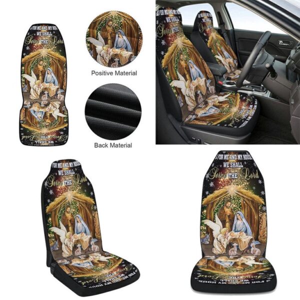 Christmas Nativity Holy Family Car Seat Cover – Decor Gift for Car Christmas Car Seat Covers