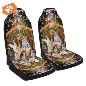 Christmas Nativity Holy Family Car Seat Cover - Decor Gift for Car Christmas Car Seat Covers