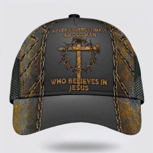 Never Underestimate Who Believes In Jesus Classic Baseball Cap Hat Trucker Classic Hats Gift 1