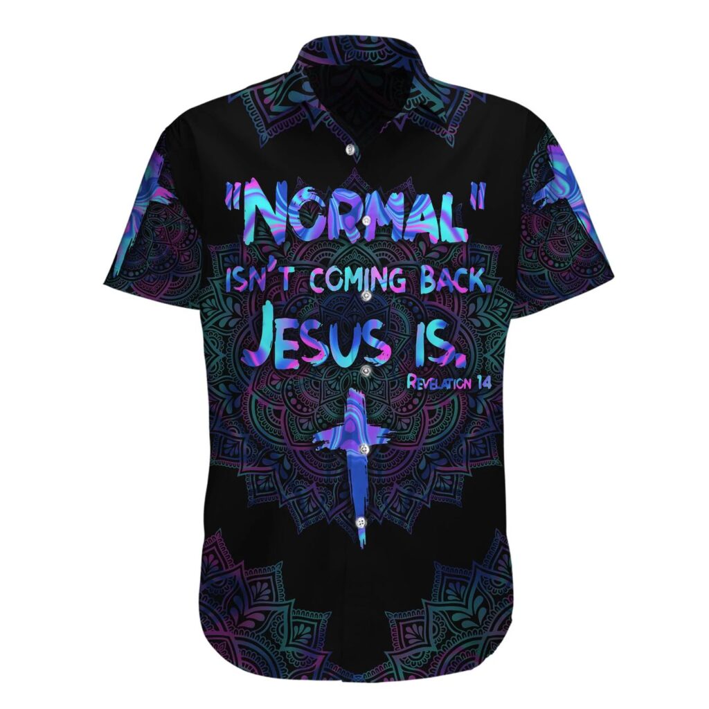 Revelation 14 Jesus Printed 3D Hawaiian Shirt – Unique Men s & Women s Design Revelation 14 Jesus Printed 3D Hawaiian Shirt – Unique Men s & Women s Design