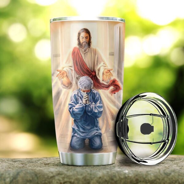 Nurse Jesus Stainless Steel Tumbler – Jesus Lover Men Women