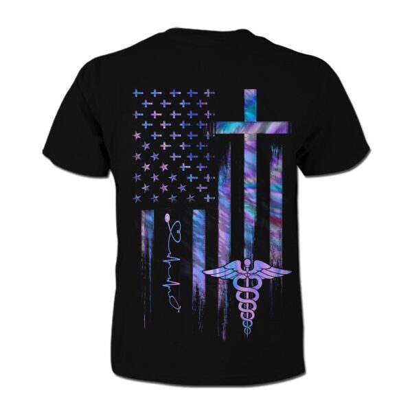 Nurse Shirt Jesus Saves I’m Just A Nurse Lending My Hands T-shirt Full Size Adult