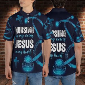 Jesus & Nursing Polo Shirt: Gift for Jesus Lovers & Nurses Men & Women S-5XL 3