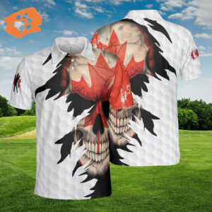 One Nation Under God Canada Flag Jesus Christian Patriotic Men's Polo Shirt