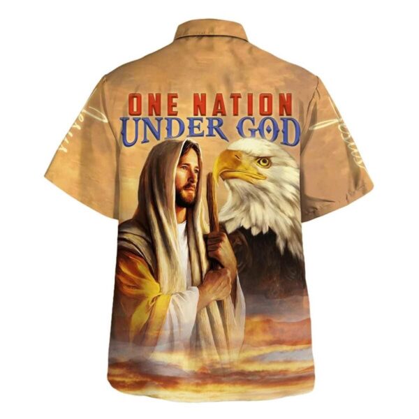 Men s One Nation Under God Jesus Hawaiian Shirt – Christian Faith Gift