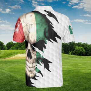 One Nation Under God Mexican Flag Jesus Christian Patriotic Men's Polo Shirt 1