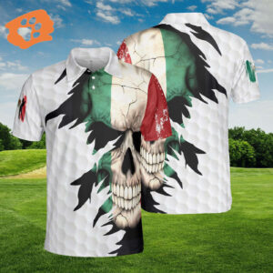 One Nation Under God Mexican Flag Jesus Christian Patriotic Men's Polo Shirt