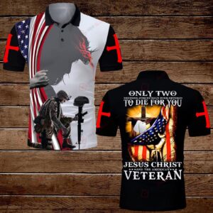Jesus Christ and American Veteran All Over Printed Shirts - Unique Gift Idea Hawaii Shirt