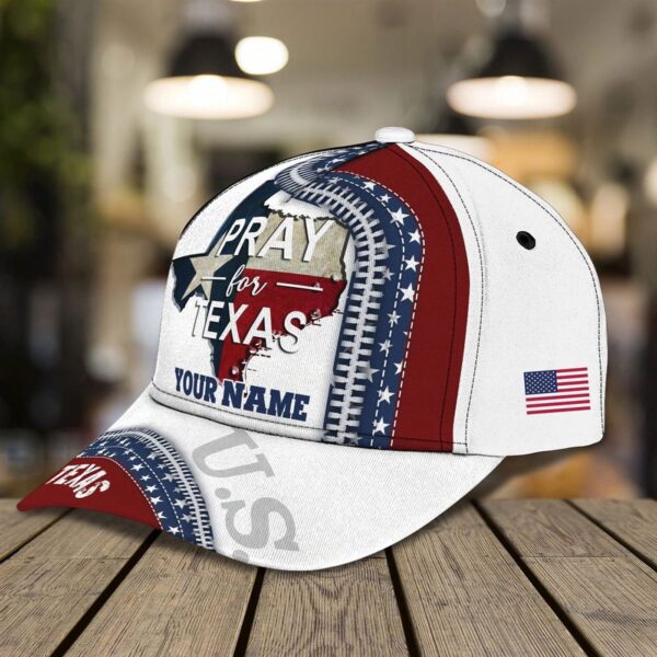 Personalized 3D Texas Cap – Baseball Cap God Bless Texas, Christian Jesus Hat Trucker Classic Hats Gift