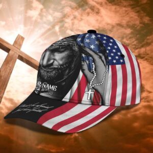 Personalized 4th of July Jesus Cap, Don’t be Afraid Just Have Faith 3D Baseball Cap for Christian Trucker Classic Hats Gift 1