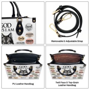 Personalized Animal Leather Handbag With Handle Christian Gifts for Women What God Says About You 1
