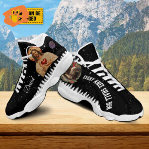 Personalized Every Knee Shall Bow Basketball Shoes, Santa Claus Baby Jesus Running Shoes, Christmas Jesus Christ Shoes