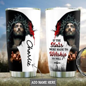 Personalized Faith Jesus Believe Stainless Steel Tumbler - Jesus Lover Men Women
