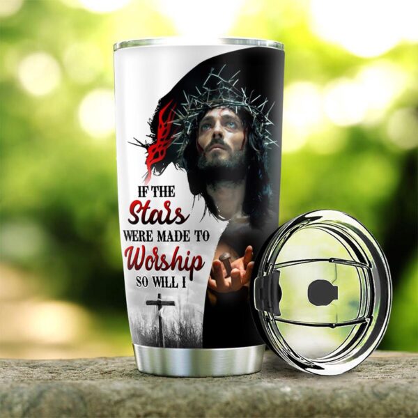 Personalized Faith Jesus Believe Stainless Steel Tumbler – Jesus Lover Men Women