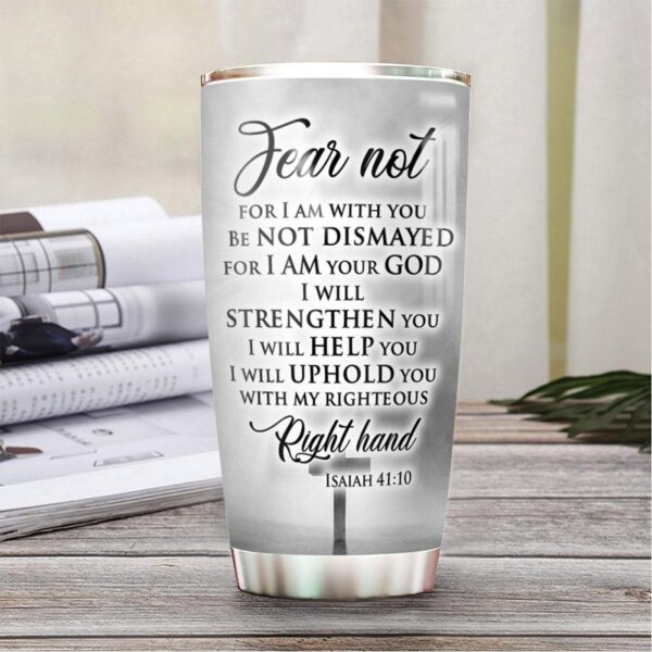 Personalized Faith Jesus Right Hand Stainless Steel Tumbler – Jesus Lover Men Women