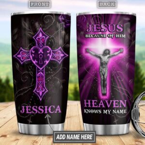 Personalized Faith Jesus Stainless Steel Tumbler - Jesus Lover Men Women