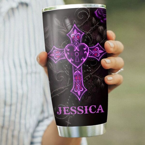 Personalized Faith Jesus Stainless Steel Tumbler – Jesus Lover Men Women