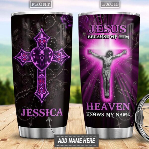Personalized Faith Jesus Stainless Steel Tumbler – Jesus Lover Men Women