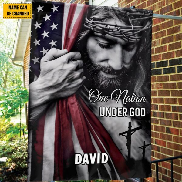 Personalized Jesus American Flag – Christian Patriotic Gift for Jesus Lovers