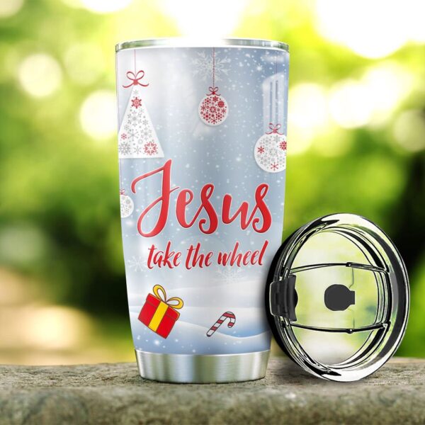 Personalized Jesus Christmas Truck Stainless Steel Tumbler – Jesus Lover Men Women