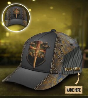 Personalized Jesus Forgiven Classic Cap Personalized Name All Over Print