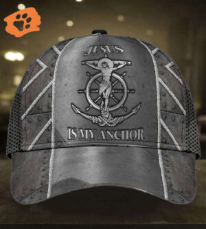Personalized Jesus is my Anchor Cap, Faith Over Fear Anchor Hat for Man & Women Trucker Classic Hats Gift