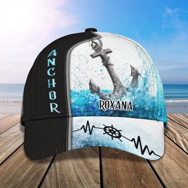 Personalized Jesus is my Anchor Cap, Faith Over Fear Anchor Hat for Man & Women Trucker Classic Hats Gift