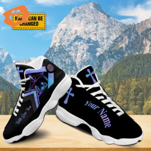 Personalized Jesus Nativity Basketball Shoes, Jesus Nativity Running Shoes, Christian Religious Gift, Christmas Gift