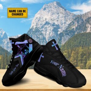 Personalized Jesus Nativity Basketball Shoes, Jesus Nativity Running Shoes, Christian Religious Gift, Christmas Gift 1