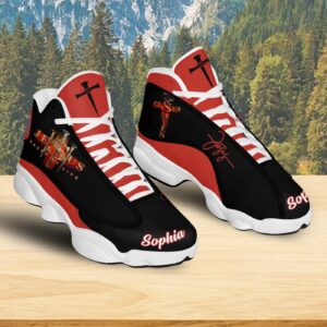 Personalized Jesus Saved My Life Basketball Shoes, Custom Name, Christian Unisex Sneaker, Religious Gift For Family, Jesus Lovers Shoes 1