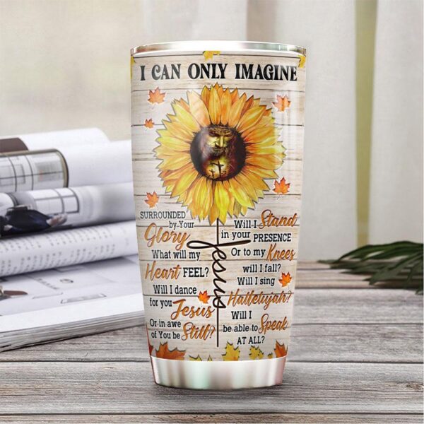 Personalized Jesus Sunflower Style FTH Stainless Steel Tumbler – Jesus Lover Men Women