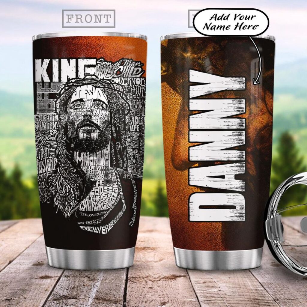 Personalized Jesus Words Stainless Steel Tumbler – Jesus Lover Men Women Personalized Jesus Words Stainless Steel Tumbler – Jesus Lover Men Women