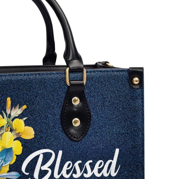 Customized Leather Handbag Matthew 5:8 Spiritual Gifts for Christian Women