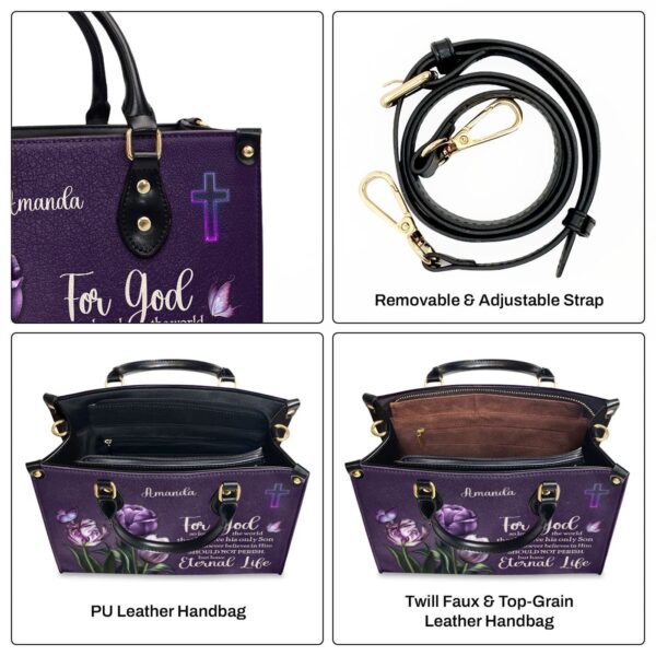 Custom Leather Handbag with Handle Women s Ministry Gift – HN26